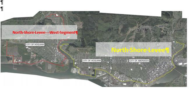 Graphic of Aberdeen-Hoquiam Flood Protection projects