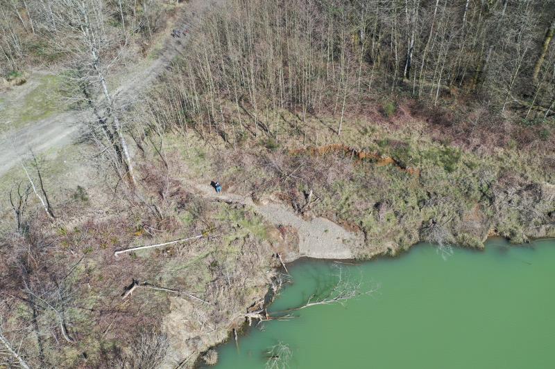 Click on right facing triangle above to advance through 2/27/2020 WDFW Lower Satsop drone flight picture library.