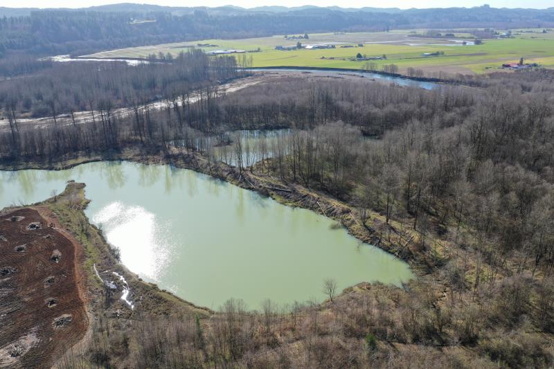 Click on right facing triangle above to advance through 2/27/2020 WDFW Lower Satsop drone flight picture library.