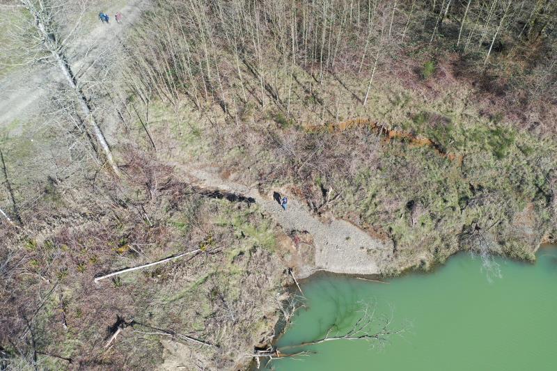 Click on right facing triangle above to advance through 2/27/2020 WDFW Lower Satsop drone flight picture library.