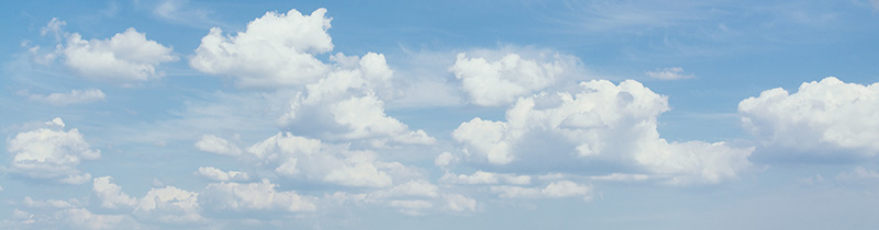 Blue sky with clouds