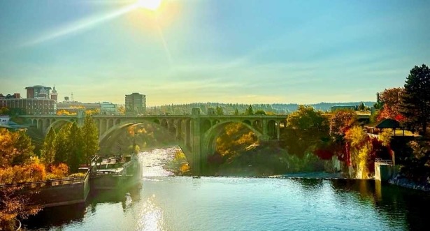 Spokane River Post St. Bridge
